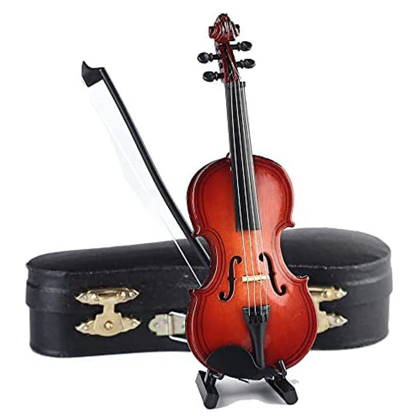 Miniature Instrument Fiolin med Etui, 18 cm