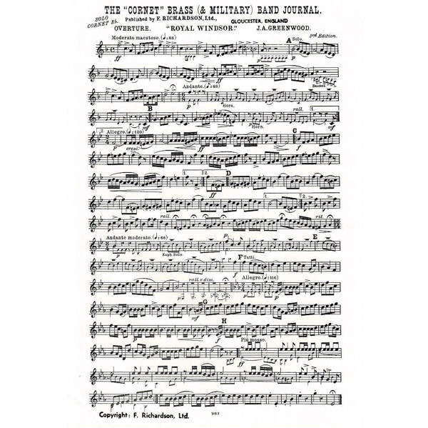 Royal Windsor, John A. Greenwood. Brass Band
