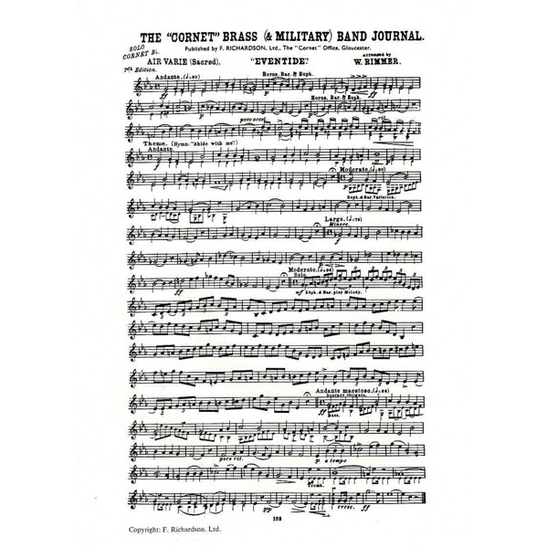 Eventide - Air Varie, William Rimmer. Brass Band