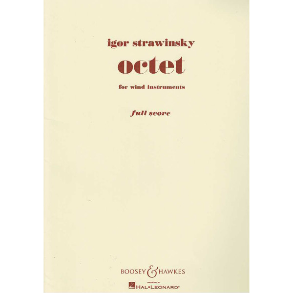 Octet for Wind Instruments, Igor Strawinsky. Full Score