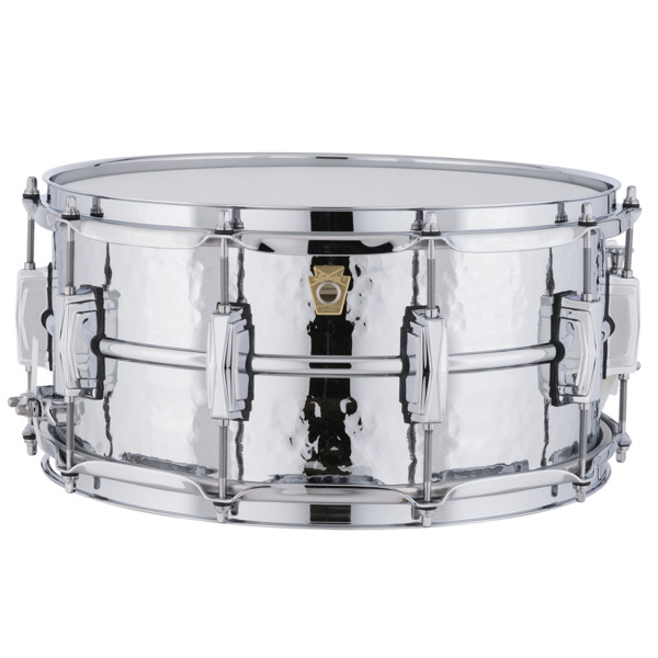Skarptromme Ludwig Chromed Aluminum Supraphonic LM402K, 14x6,5, Hammered Shell, Imperial Lugs