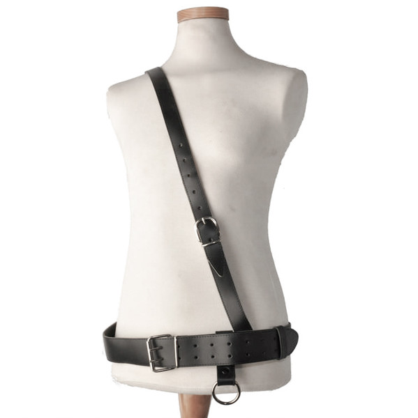 Bandolær Skarptromme Adams Sling 5SMADKKPLSZ M/ Belte, Leather, Black