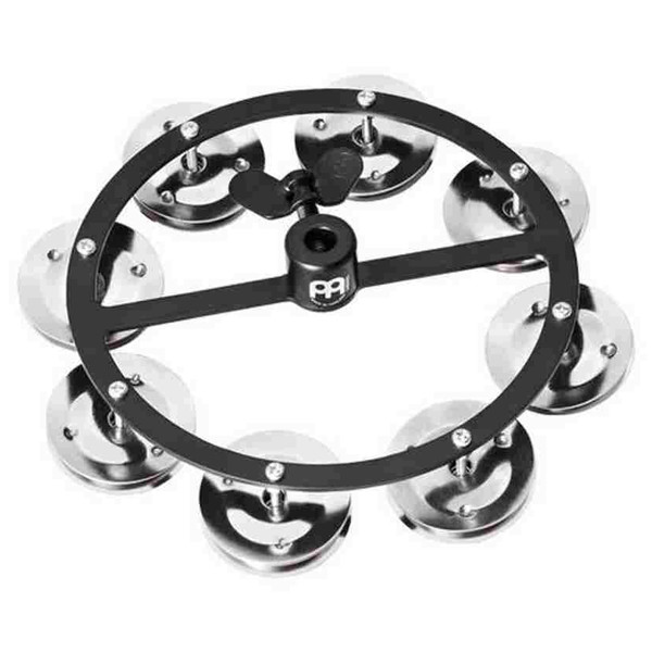 Tamburin Meinl HTHH1BK, Hi-Hat Mount, Enkel Rad Nickel Jingles, Black
