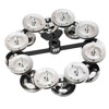 Tamburin Meinl HTHH2-BK, Hi-Hat Mount, Dobbel Rad Nickel Jingles, Black