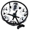 Tamburin Meinl THH1BK, Hi-Hat Mount, Nickel Jingles, Black