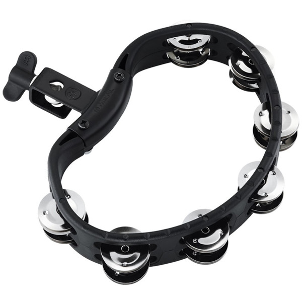 Tamburin Meinl TMT2BK, Nickel Jingles, Set-Up, Black