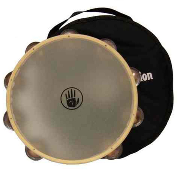 Tamburin Black Swamp SoundArt TD1S, Double-Row 10, Chromium 25 Jingles, Synthetic Head