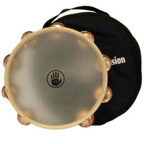 Tamburin Black Swamp SoundArt TD2S, Double-Row 10, Phosphor Bronze Jingles, Synthetic Head