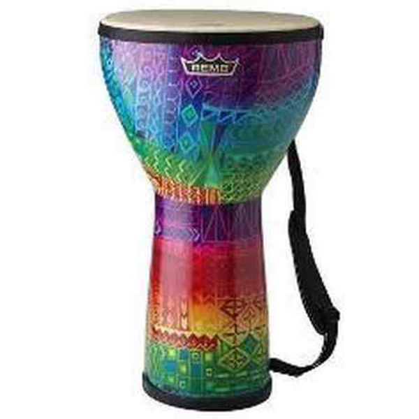 Djembe Remo DJ-FESM-17, Festival, Medium 8x14, Fabric 17 Rainbow