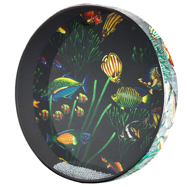 Ocean Drum Remo ET-0222-10, 22x2,5, Fish Graphic