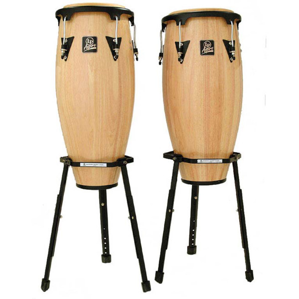 Congas LP Aspire LPA647B-AW, 11-12, Natural, w/Basket Stands