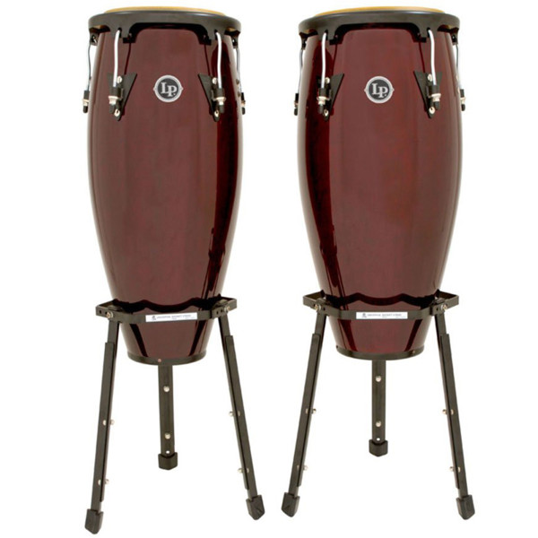 Congas LP Aspire LPA647B-DW, 11-12, Dark Wood, w/Basket Stands