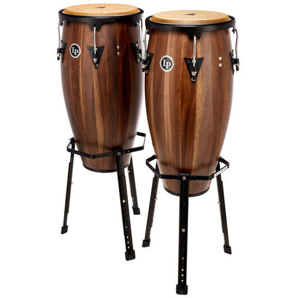 Congas LP Aspire LPA647B-SW, 11-12, Siam Walnut, w/Basket Stands