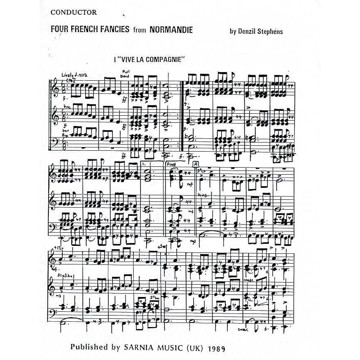 Four French Fancies from Normandie, Denzil Stephens. Brass Band