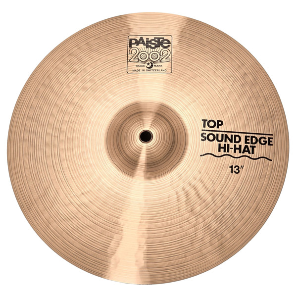 Hi-Hattop Paiste 2002, Sound Edge 13, Custom w/Black 2002 Logo
