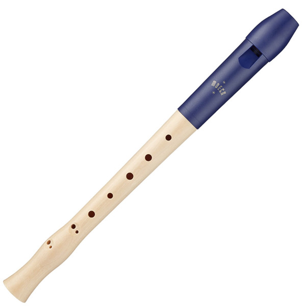 Blokkfløyte Sopran Moeck Flauto 1 Plus 1023, Plastic Headpiece/Maple wood Double Holes