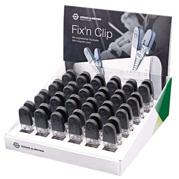 Magnetklype til Noteark - 1 stk, Sheet music clips Fix´n Clip, K&M