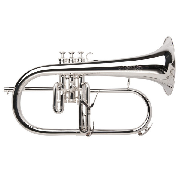 Flygelhorn Adams F3, Yellow Brass, 170mm/ML10,7mm/0.50, Forsølvet