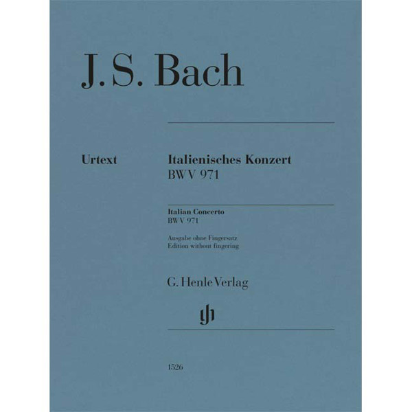 Italian Concerto, Johann Sebastian Bach. Piano solo.  (Edition without fingering)