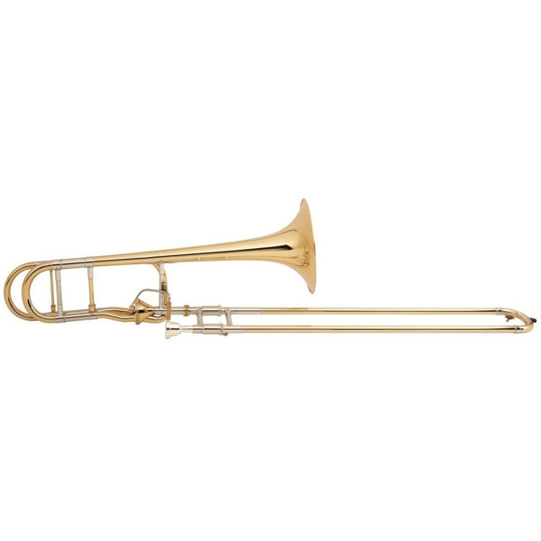 Tenortrombone Bb/F Bach Stradivarius 42AF, Lakkert