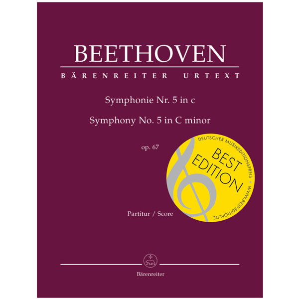 Symphony no. 5 in C minor op. 67, Ludwig van Beethoven. Score