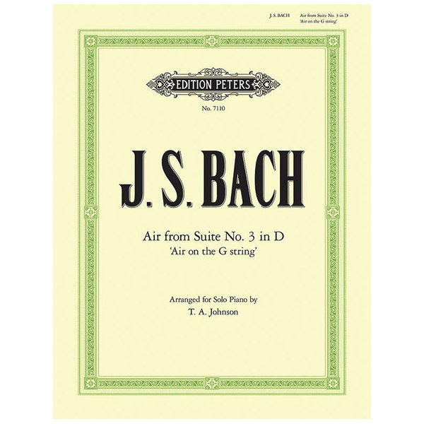 Air on the G String Simplified Version Johann Sebastian Bach - Piano Solo