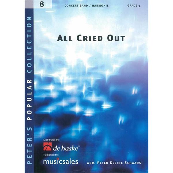 All Cried Out, Schaars - Concert Band