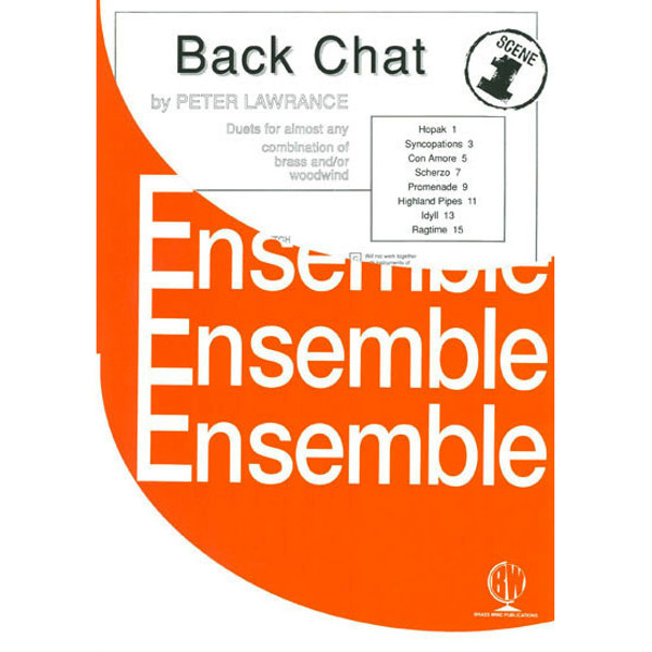 Back Chat Booklet in BC, 2 parts flexible wind