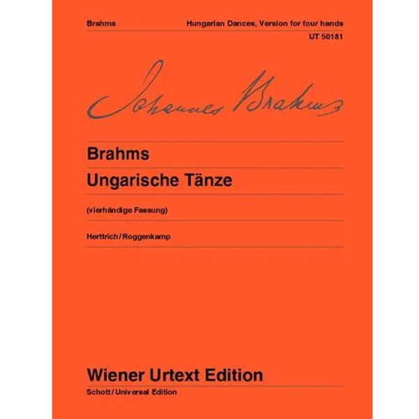 Hungarian Dances - Ungarische Tänze. Johannes Brahms. Piano Four Hands