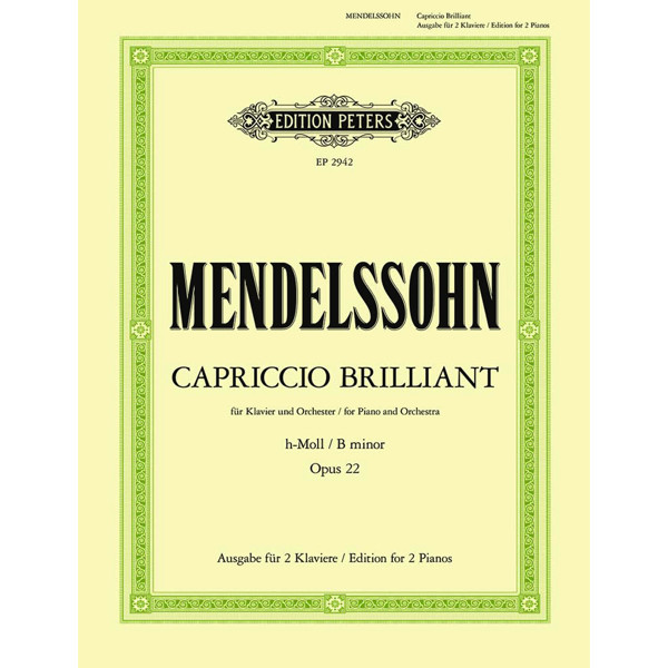 Capriccio Brillante in B minor Op.22, Felix Mendelssohn - Piano Duett
