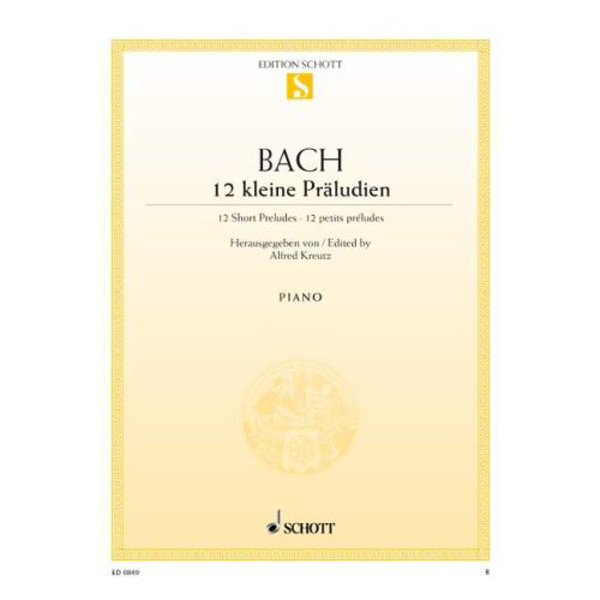 Zwölf kleinen Präludien (12 little preludes), J.S. Bach - Piano