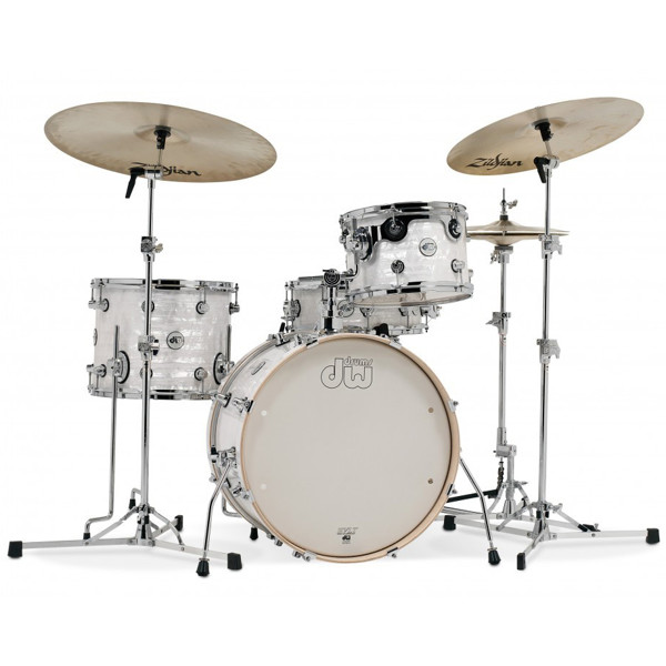 Slagverk DW Design Series Frequent Flyer FP 12 TT, 14 FT, 20 BD, 14 SD, White Onyx Finishply