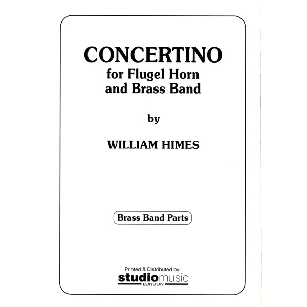 Concertino For Flugel Horn (William Himes) - Brass Band Partitur - Flugel solo
