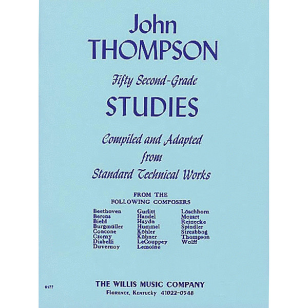 Fifty Second-Grade Studies, John Thompson. Piano