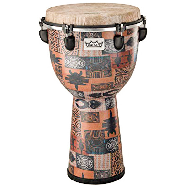 Djembe Remo DJ-6112-56, 12x22 Apex Djembe, Orange Kinte
