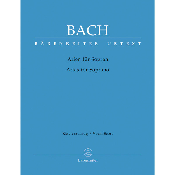 Arias for Soprano, Johann Sebastian Bach. Vocal and Piano (English)