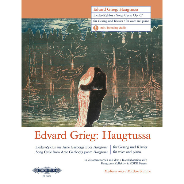 Haugtussa Song Cycle op. 67, Edvard Grieg/Arne Garborg. Voice and Piano