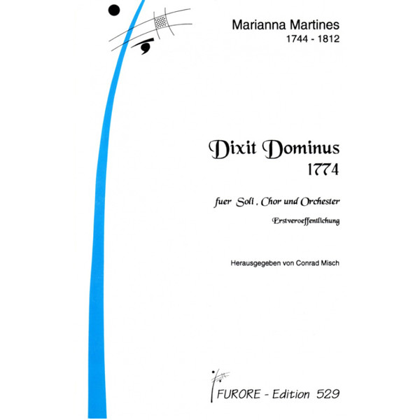 Dixit dominus, Marianne von Martinez. Partitur