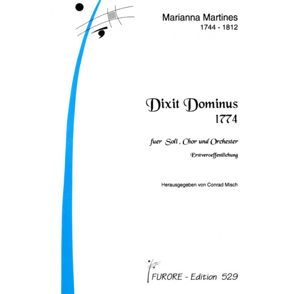 Dixit dominus, Marianne von Martinez. Choir Score