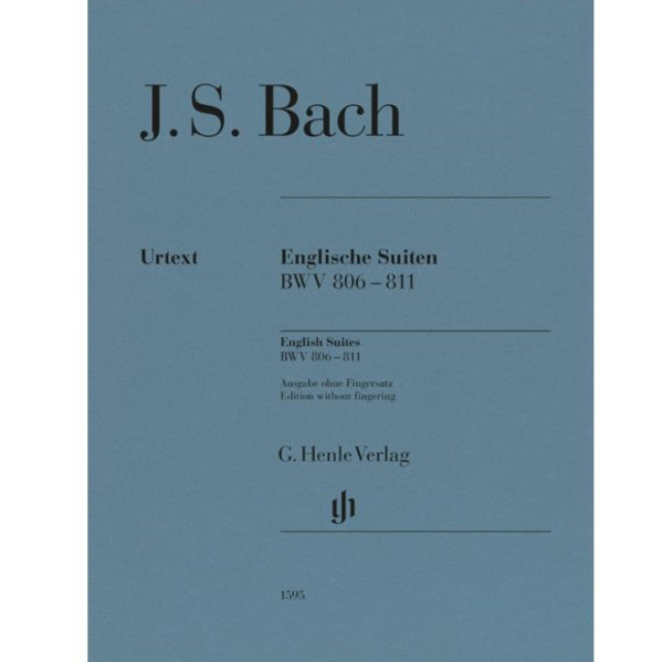 English Suites 1-6 BWV 806-811, Johann Sebastian Bach. Piano solo  (Edition without fingering)