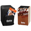 Cajon Sela Varios Series SE-092, Bundle w/Multilingual Method, Brown Graphic