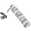 Paraply Agifty. Mini Umbrella Sheet music Black/White (ø100cm)