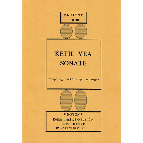 Sonate, Ketil Vea. Trompet, Orgel og Trompet