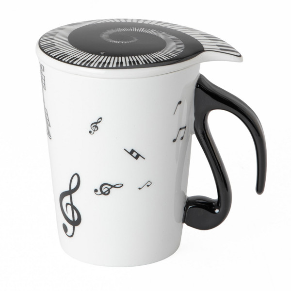 Krus med lokk / Mug And Lid (Vertical Music Staves)