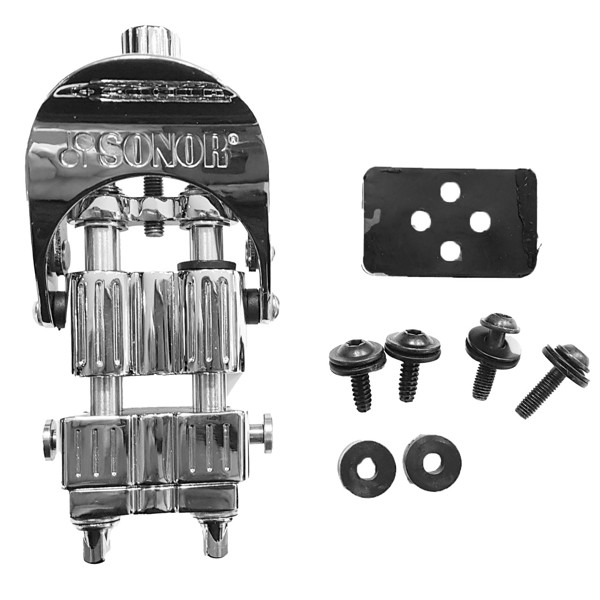 Seidemekanikk Sonor 19044201, Strainer Side SQ2, DGS BC, Dual Glide Complete, Chrome