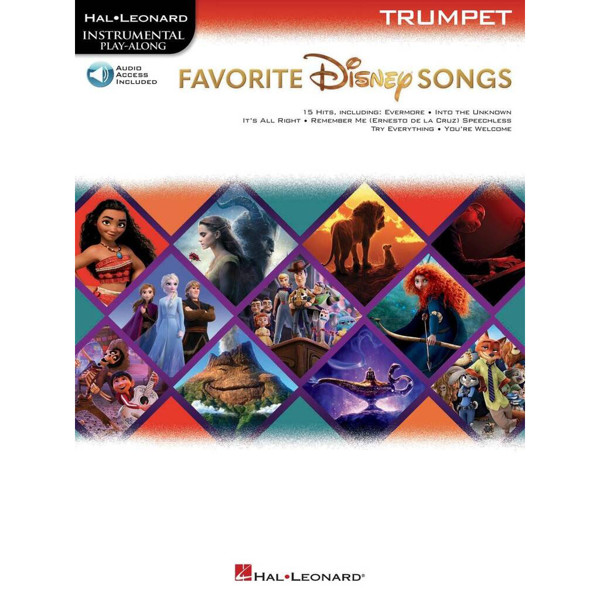 Favorite Disney Songs for Trumpet. Book and Audio Online