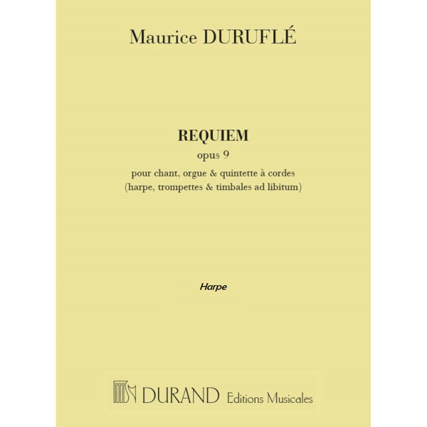 Maurice Durufle: Requiem Opus 9. Part Harpe