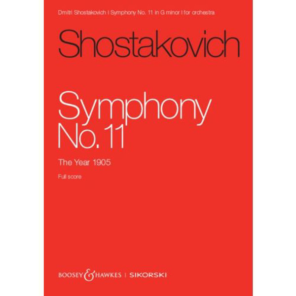 Symphony No. 11, Opus 103, Study Score, Dmitri Shostakovich