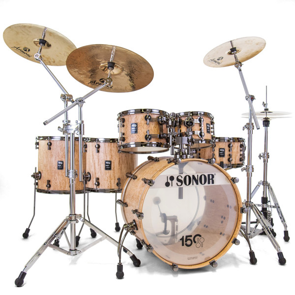 Slagverk Sonor 150th Anniversary Lite Shells Set, Scandinavian Birch w/Ruthenium Hardware