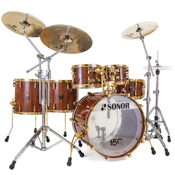 Slagverk Sonor 150th Anniversary Signature Shells Set, Bubinga/Beech w/Gold Hardware
